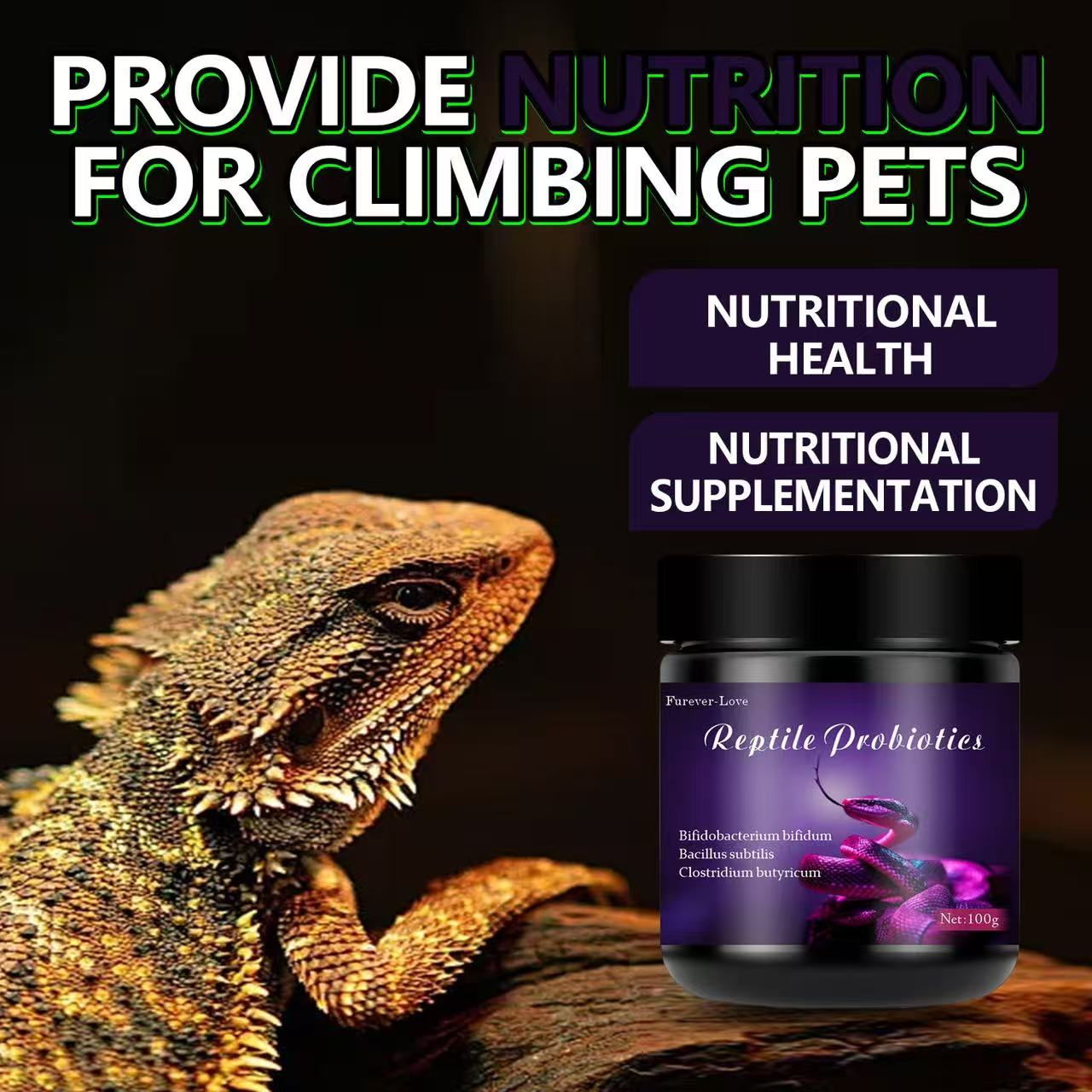 Reptile Probiotics（100g/3.53oz)