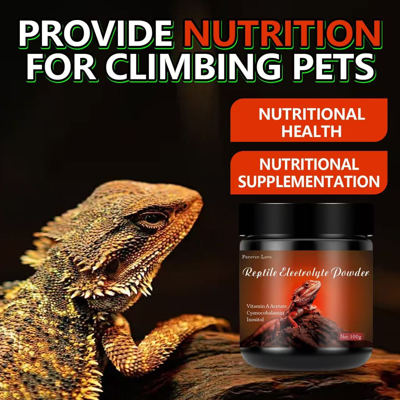 Reptile Electrolyte Powder （100g/3.53oz)